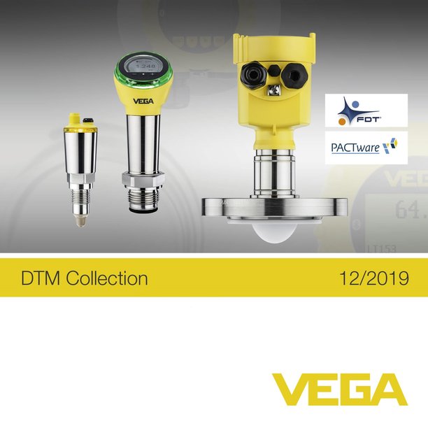 Neue DTM Collection 12/2019 auch für die neuen VEGA-Feldgeräte ideal